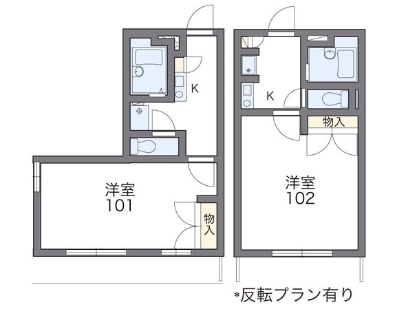 レオパレス永井IIIの物件間取画像